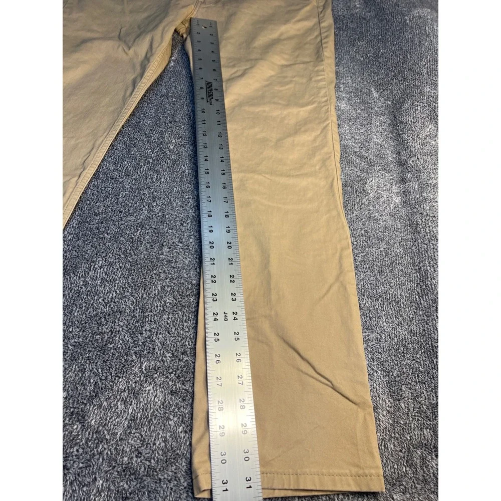 Levis 514 Straight Fit Khaki Pants Mens 36x32 Tan Cotton Stretch Chino Trousers